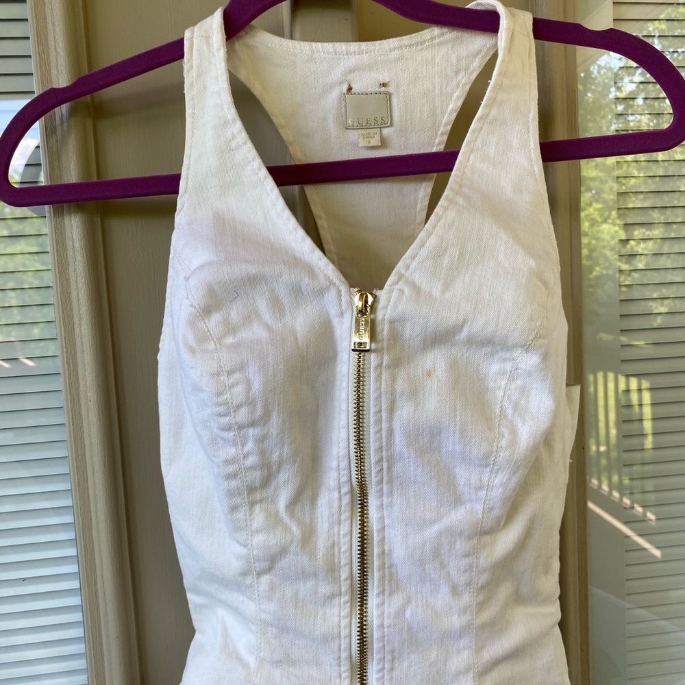 Zip up tank top